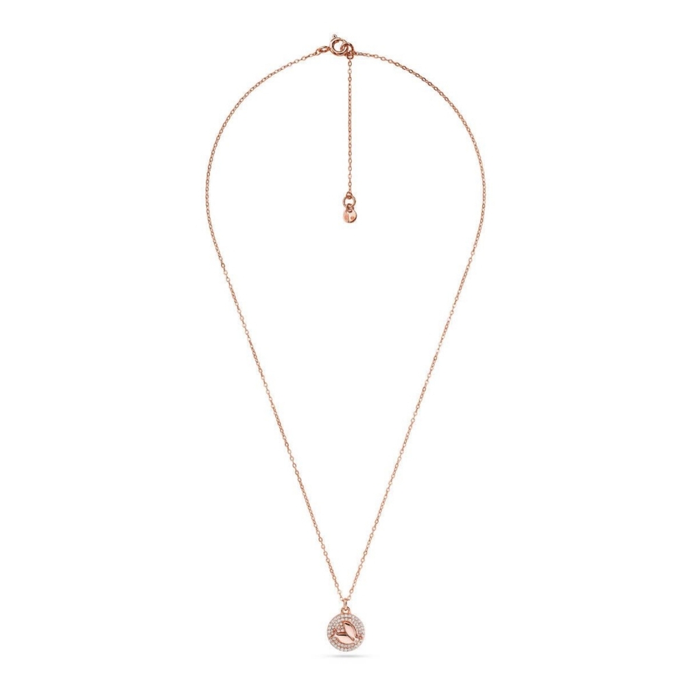 New! MICHAEL KORS Crystal Zodiac Pisces Gold-plated Sterling Silver Necklace NWB